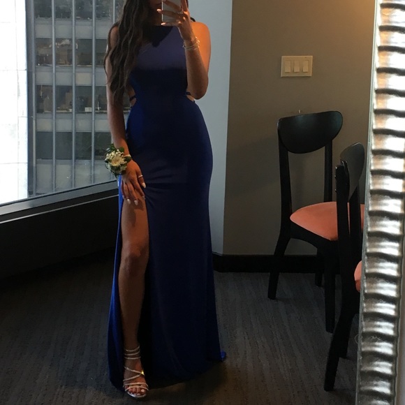 BLUE LONG DRESS / PROM DRESS - Picture 2 of 3